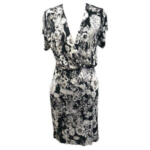 Roberto Cavalli Astro Garden Body Con Wrap Mini Dress